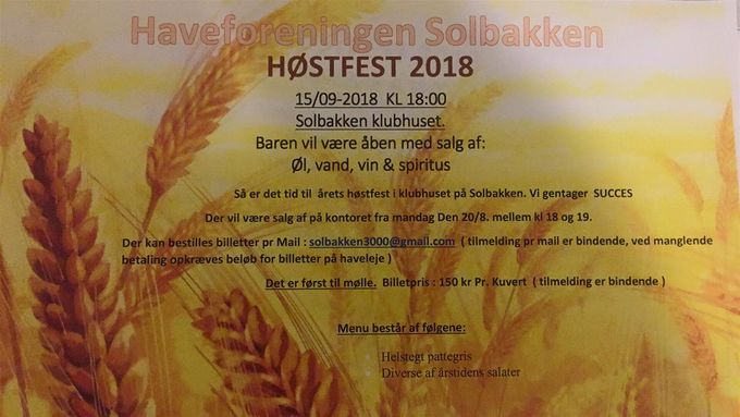 Høstfest 2018